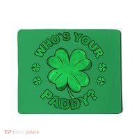 Who´s Your Paddy I Shamrock St Patrick's Day Mousepad thumb 0