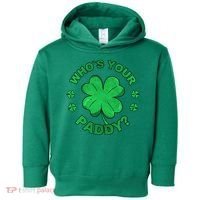 Who´s Your Paddy I Shamrock St Patrick's Day Toddler Hoodie thumb 0