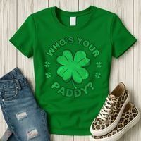 Who´s Your Paddy I Shamrock St Patrick's Day Women's T-Shirt thumb 3