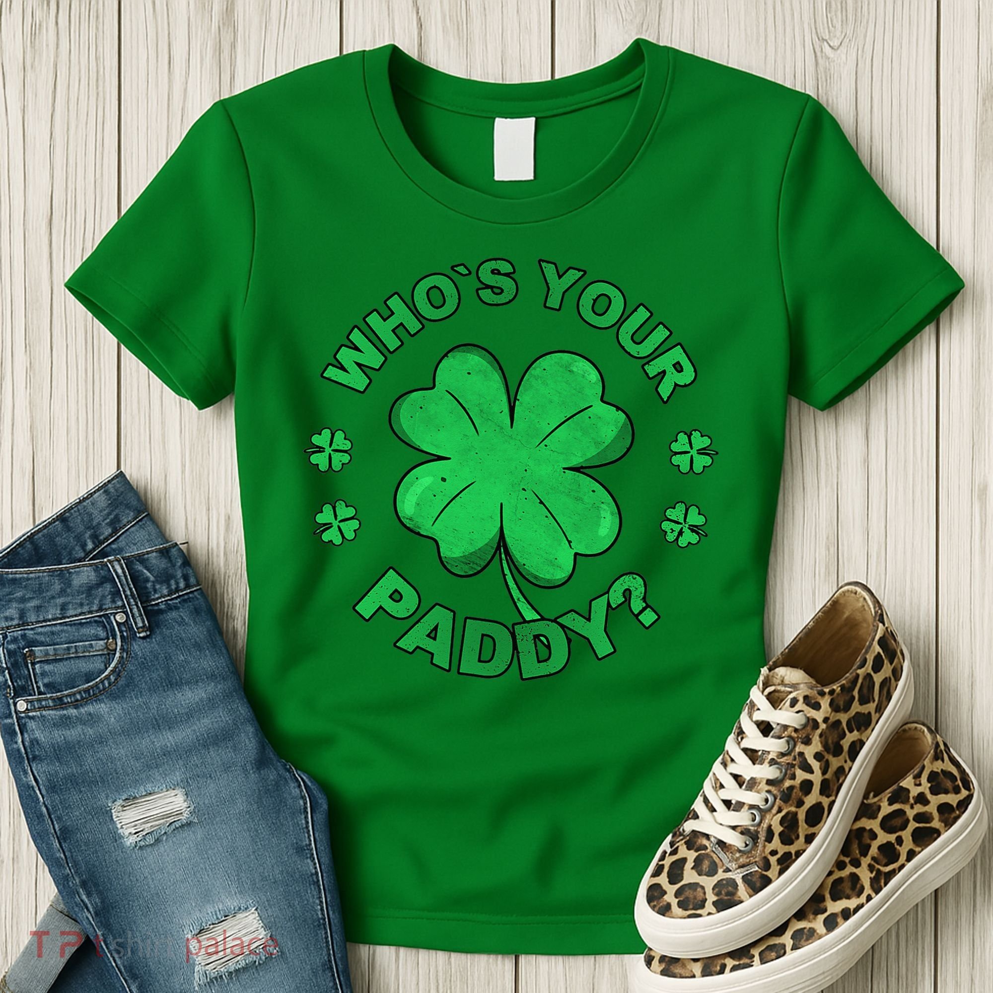 Who´s Your Paddy I Shamrock St Patrick's Day Women's T-Shirt