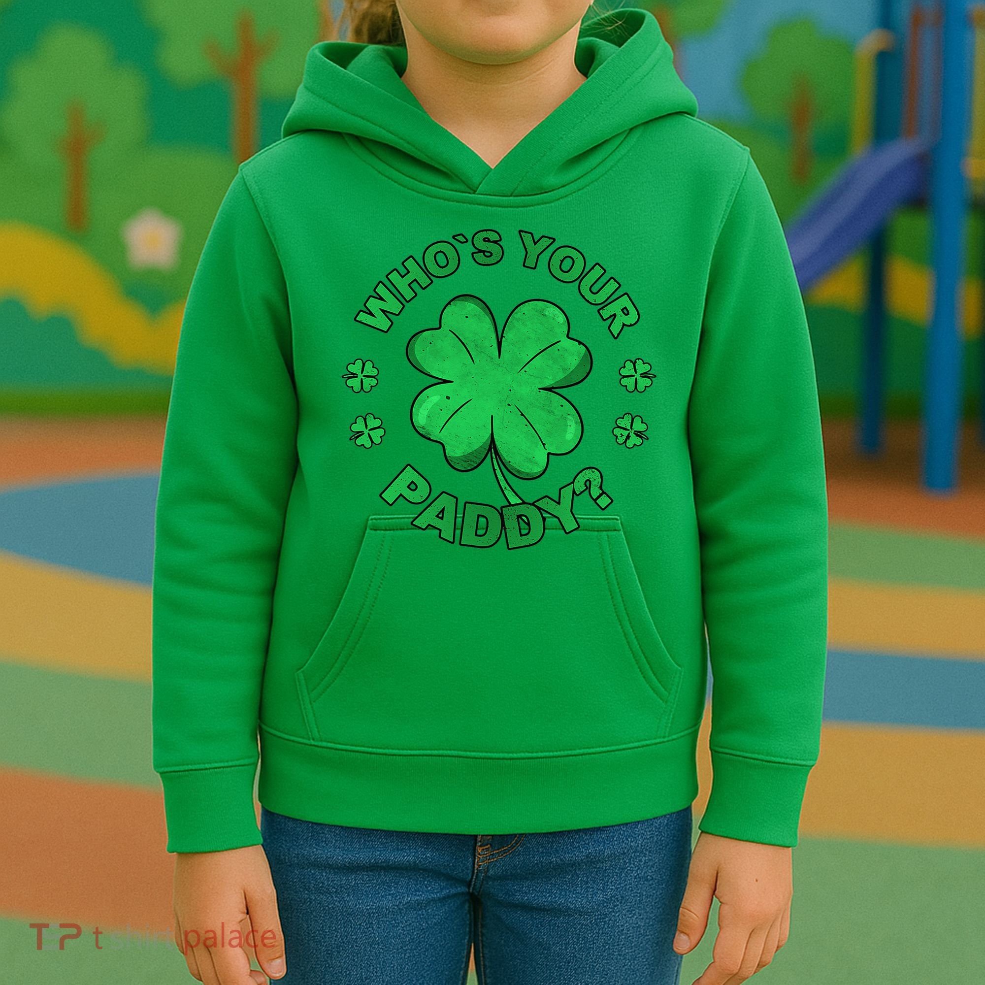 Who´s Your Paddy I Shamrock St Patrick's Day Kids Hoodie