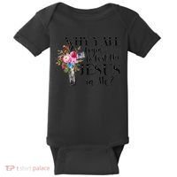 Why YAll Trying To Test The Jesus In Me Baby Bodysuit thumb 0