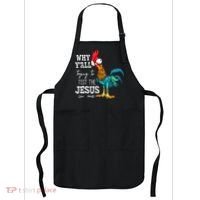 Why Y'all Trying To Test The Jesus In Me Funny Chicken Apron thumb 0