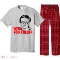Were You There Depp Trial Funny Meme Pajama Set thumb 0