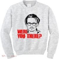 Were You There Depp Trial Funny Meme Kids Sweatshirt thumb 0