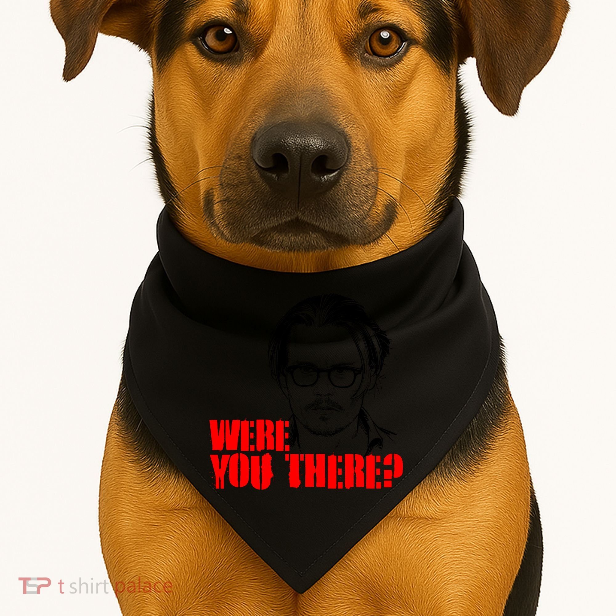Were You There Depp Trial Funny Meme USA-Made Doggie Bandana