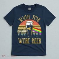 Wish You Were Beer Funny Beer Quote Beer Meme Sunset T-Shirt thumb 5