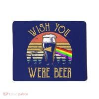 Wish You Were Beer Funny Beer Quote Beer Meme Sunset Mousepad thumb 0