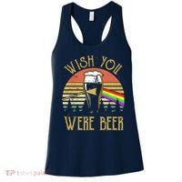 Wish You Were Beer Funny Beer Quote Beer Meme Sunset Women's Tank Top thumb 0