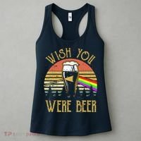 Wish You Were Beer Funny Beer Quote Beer Meme Sunset Women's Tank Top thumb 3