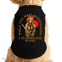 While You Were Hibernating I Studied The Blade Bear Samurai Doggie Tank thumb 0