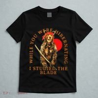 While You Were Hibernating I Studied The Blade Bear Samurai T-Shirt thumb 5