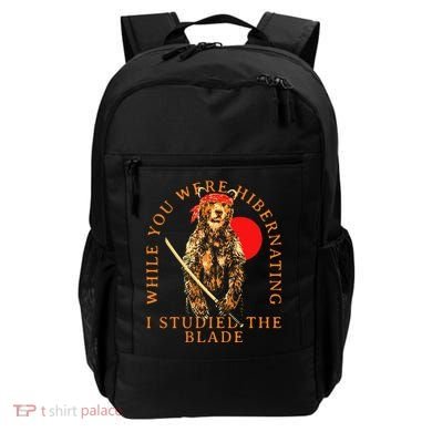 While You Were Hibernating I Studied The Blade Bear Samurai Backpack
