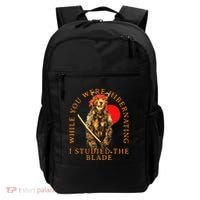 While You Were Hibernating I Studied The Blade Bear Samurai Backpack thumb 0