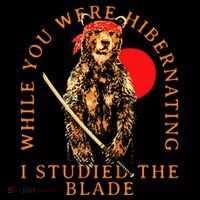 While You Were Hibernating I Studied The Blade Bear Samurai Ornament thumb 1
