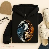 Wolf Yin Yang Hoodie thumb 4
