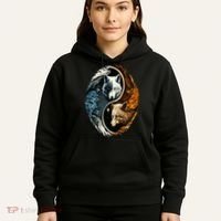 Wolf Yin Yang Hoodie thumb 5