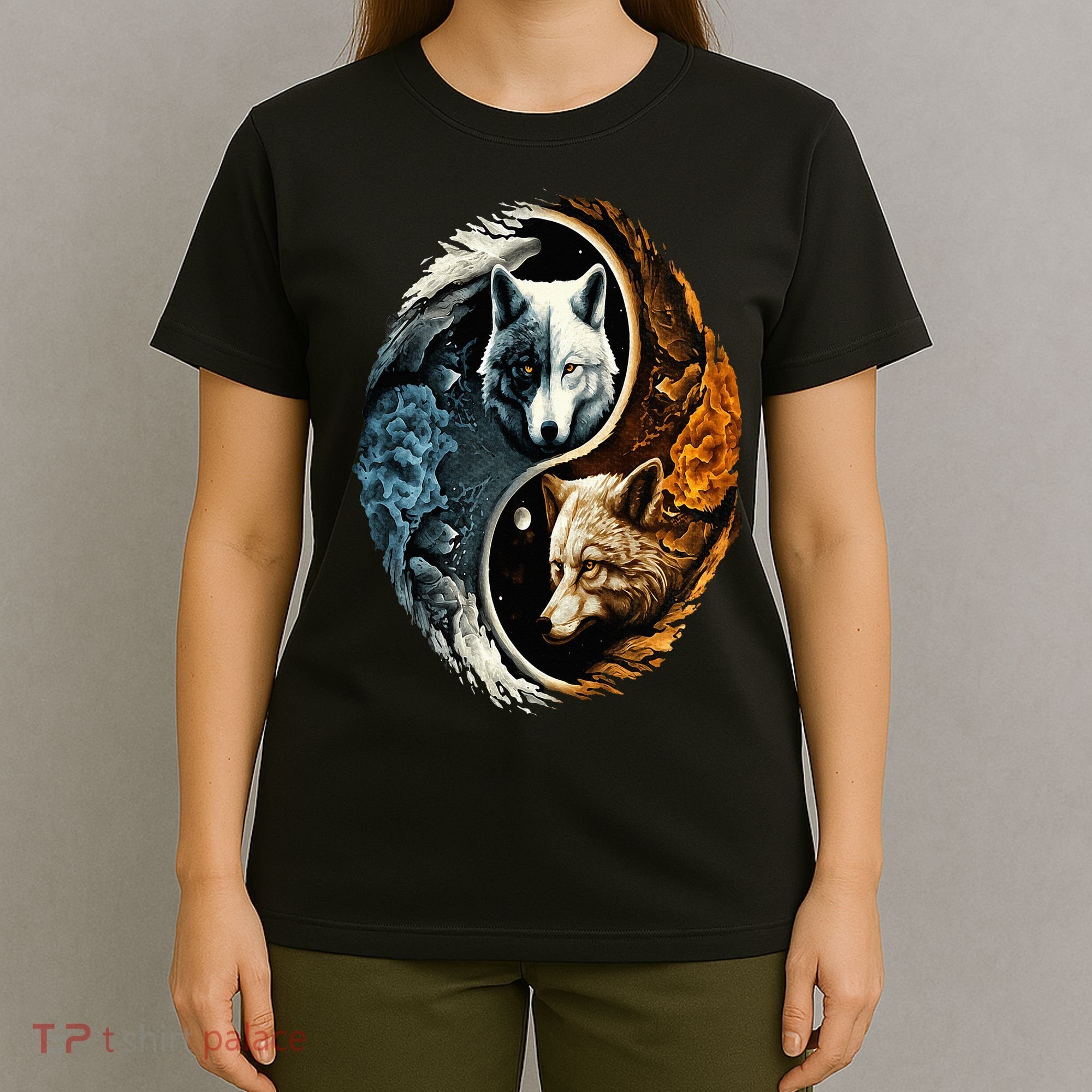 Wolf Yin Yang T-Shirt