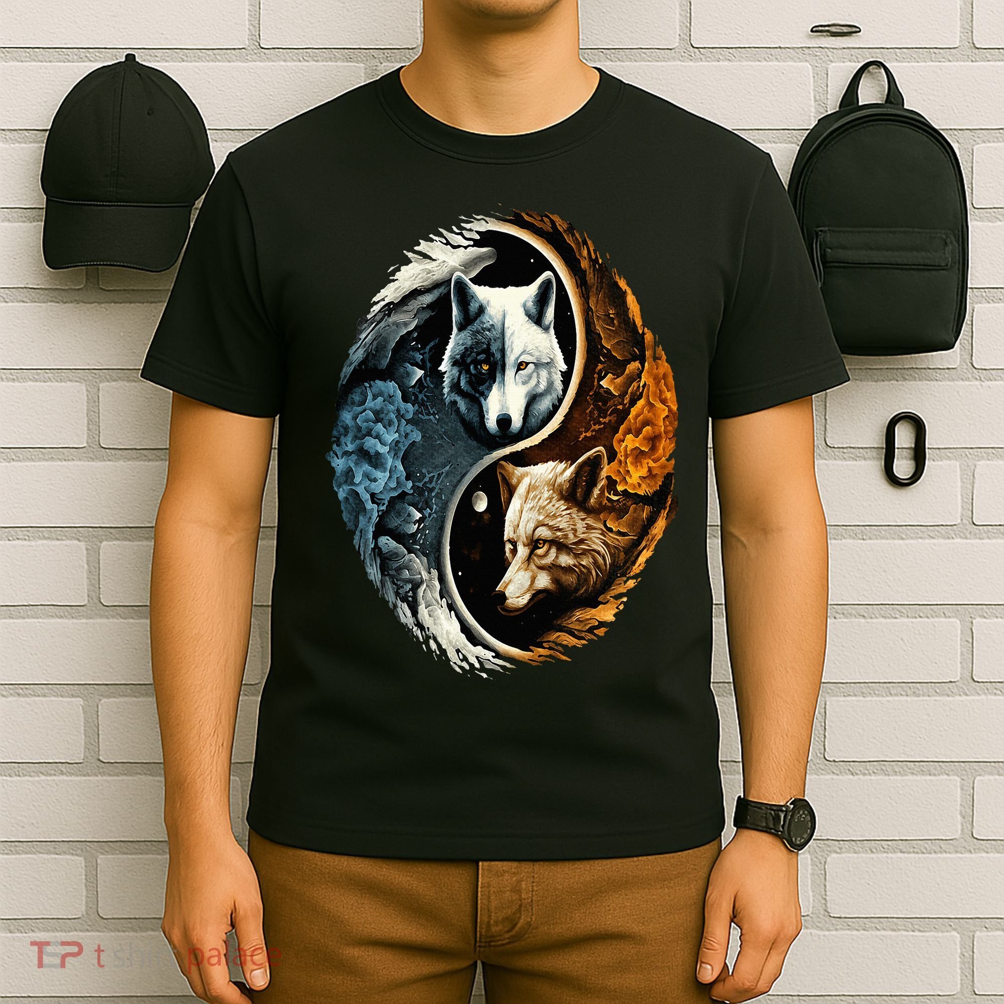 Wolf Yin Yang T-Shirt