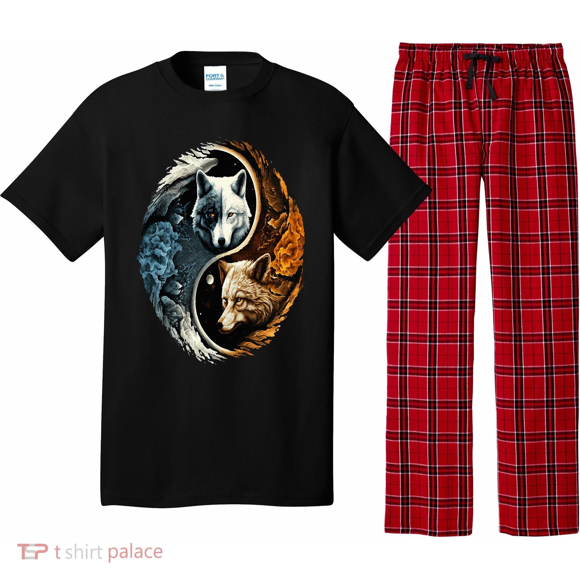 Wolf Yin Yang Pajama Set