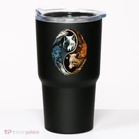 Wolf Yin Yang Tumbler thumb 0