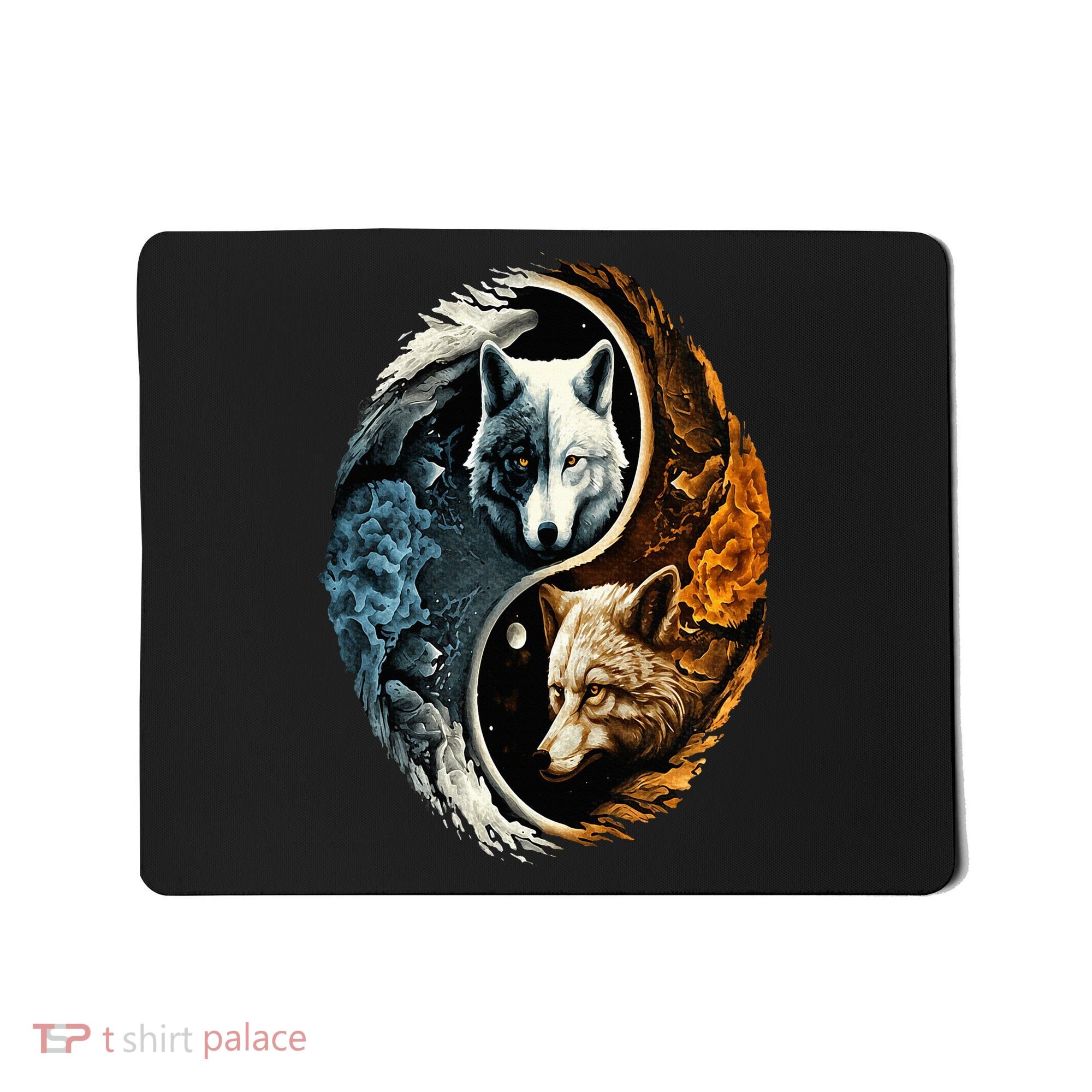 Wolf Yin Yang Mousepad