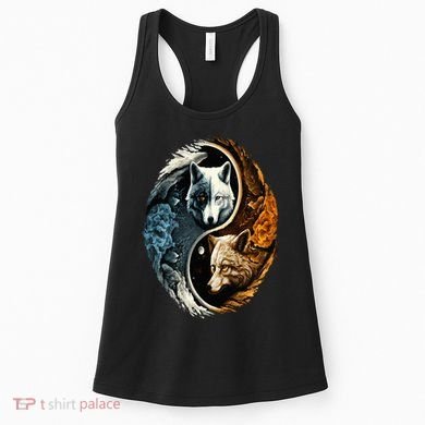 Wolf Yin Yang Women's Tank Top