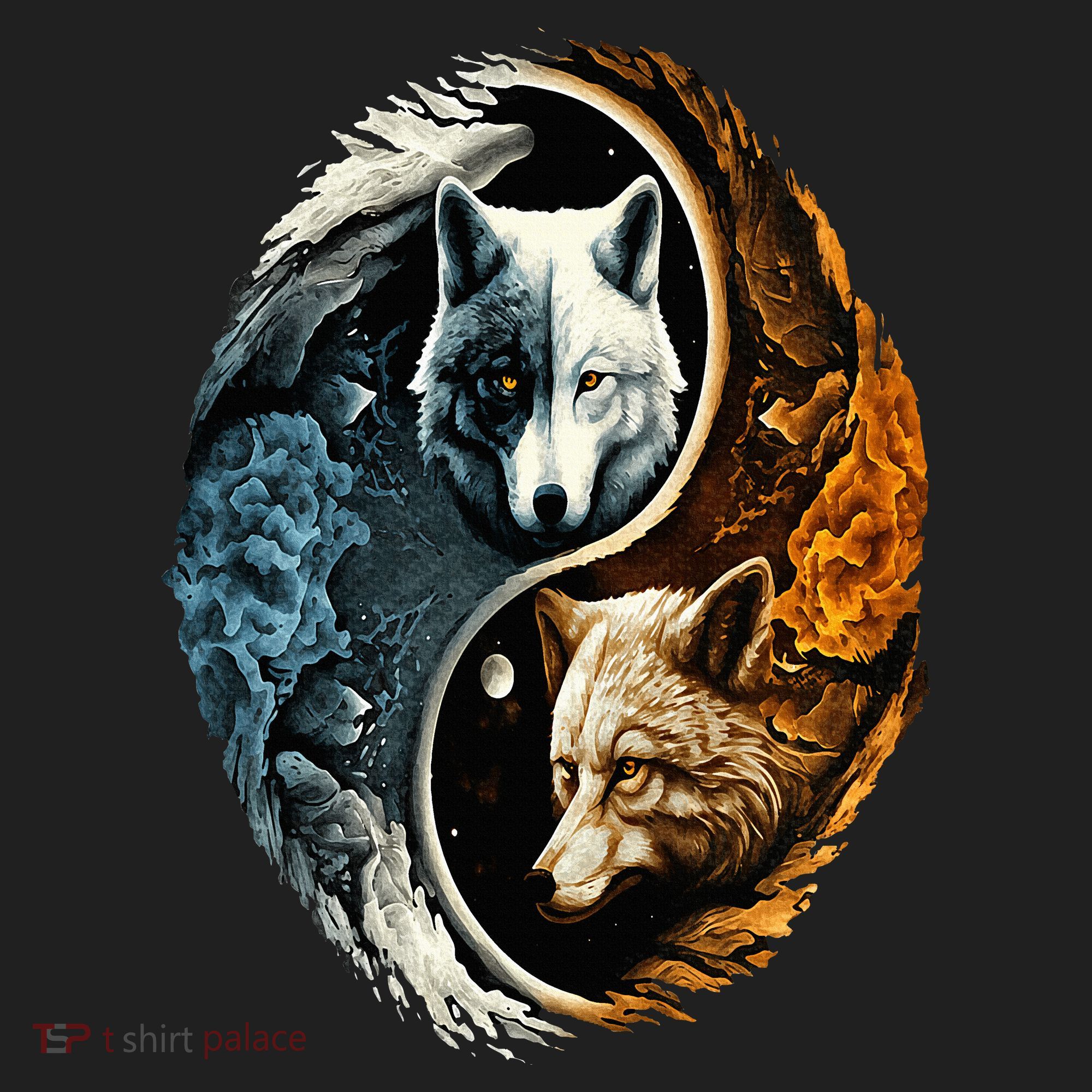 Wolf Yin Yang Hat