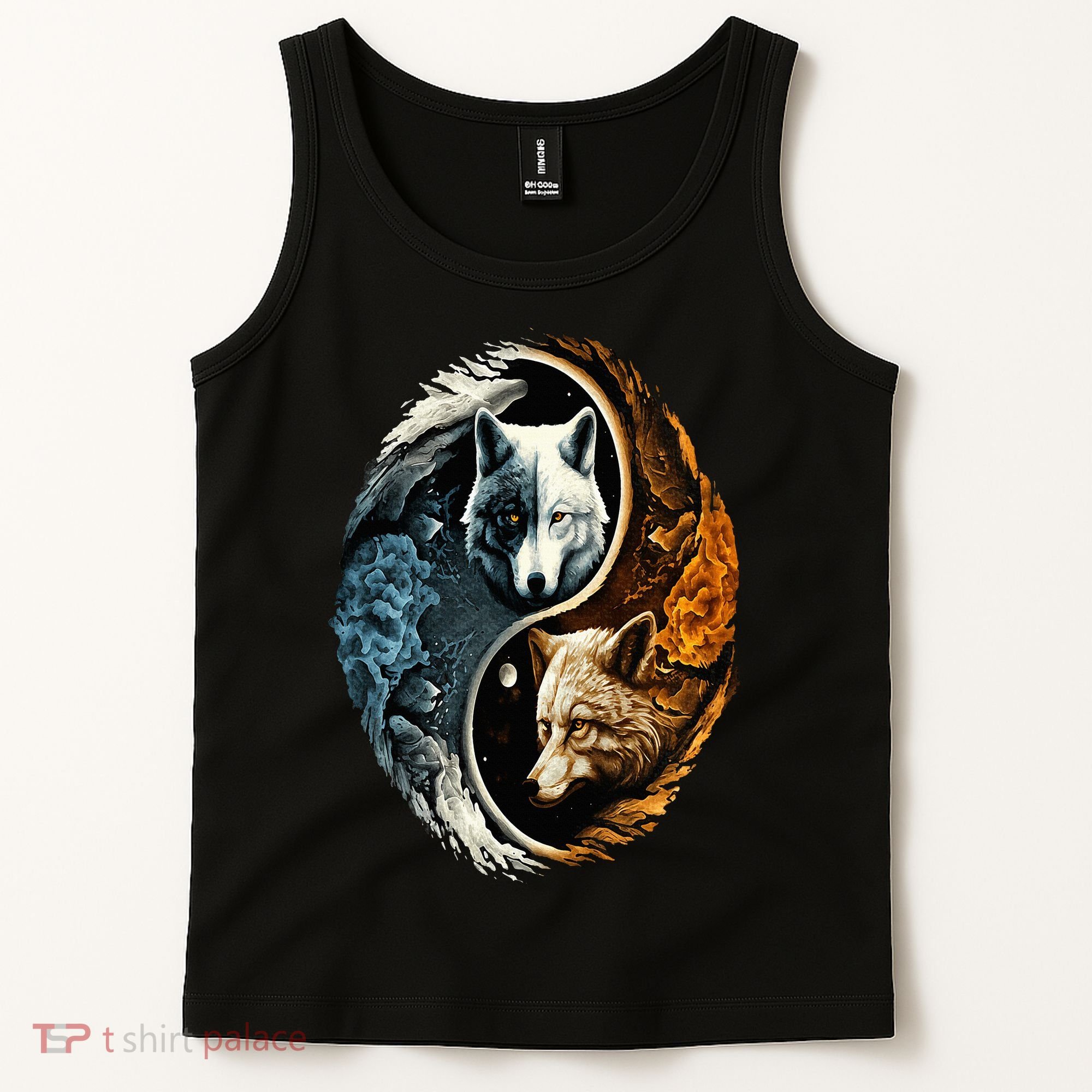 Wolf Yin Yang Tank Top
