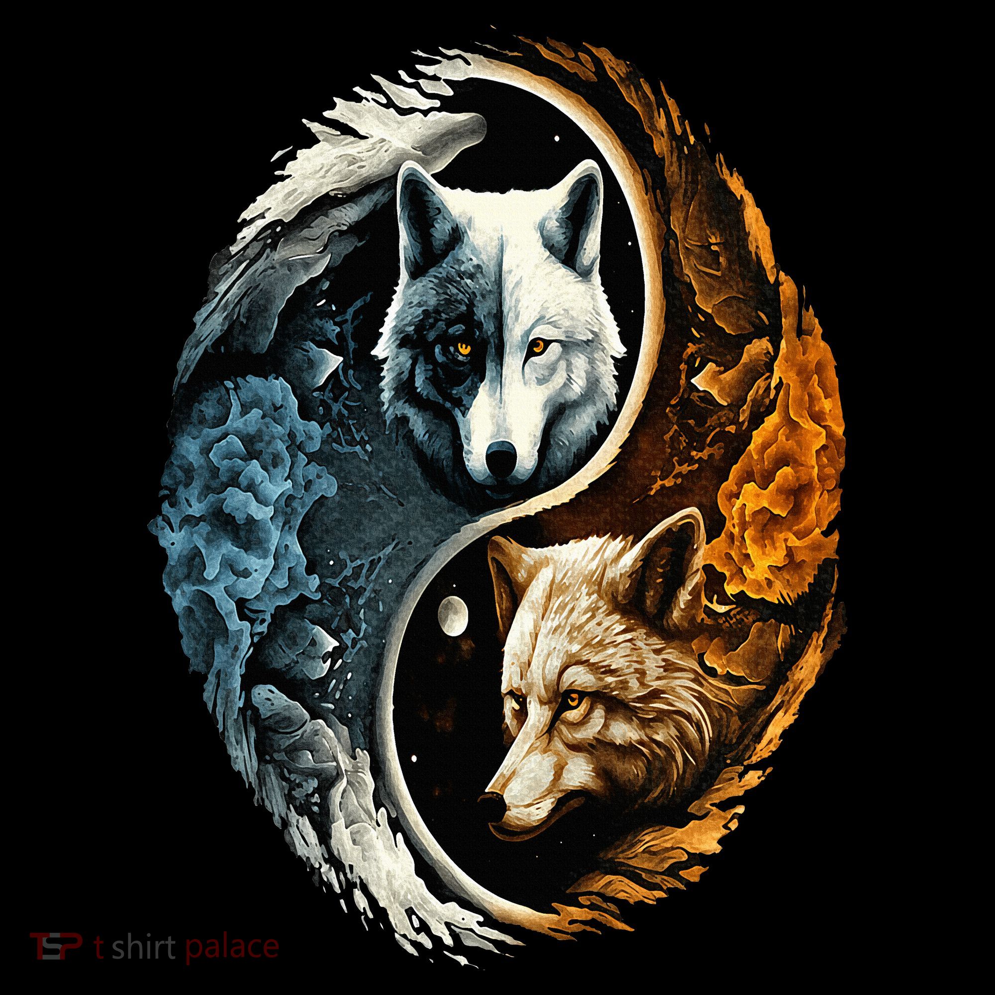 Wolf Yin Yang Tank Top