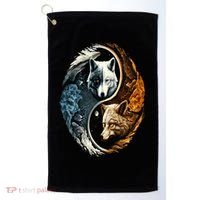 Wolf Yin Yang Golf Towel thumb 0