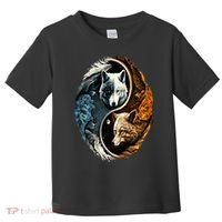 Wolf Yin Yang Toddler T-Shirt thumb 0