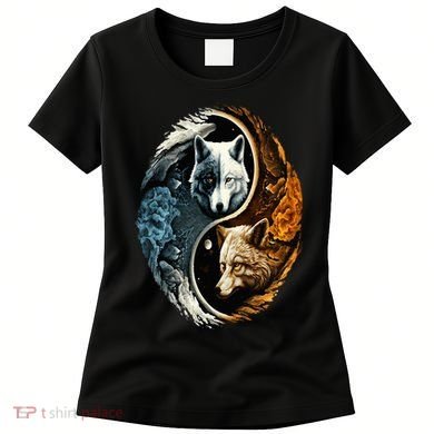 Wolf Yin Yang Women's T-Shirt