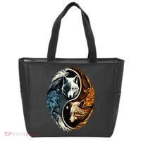 Wolf Yin Yang Tote Bag thumb 0