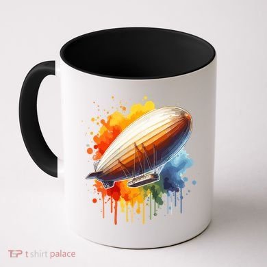 Watercolor Zeppelin Dirigible Airship Meaningful Gift Coffee Mug