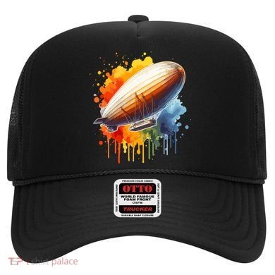 Watercolor Zeppelin Dirigible Airship Meaningful Gift Hat