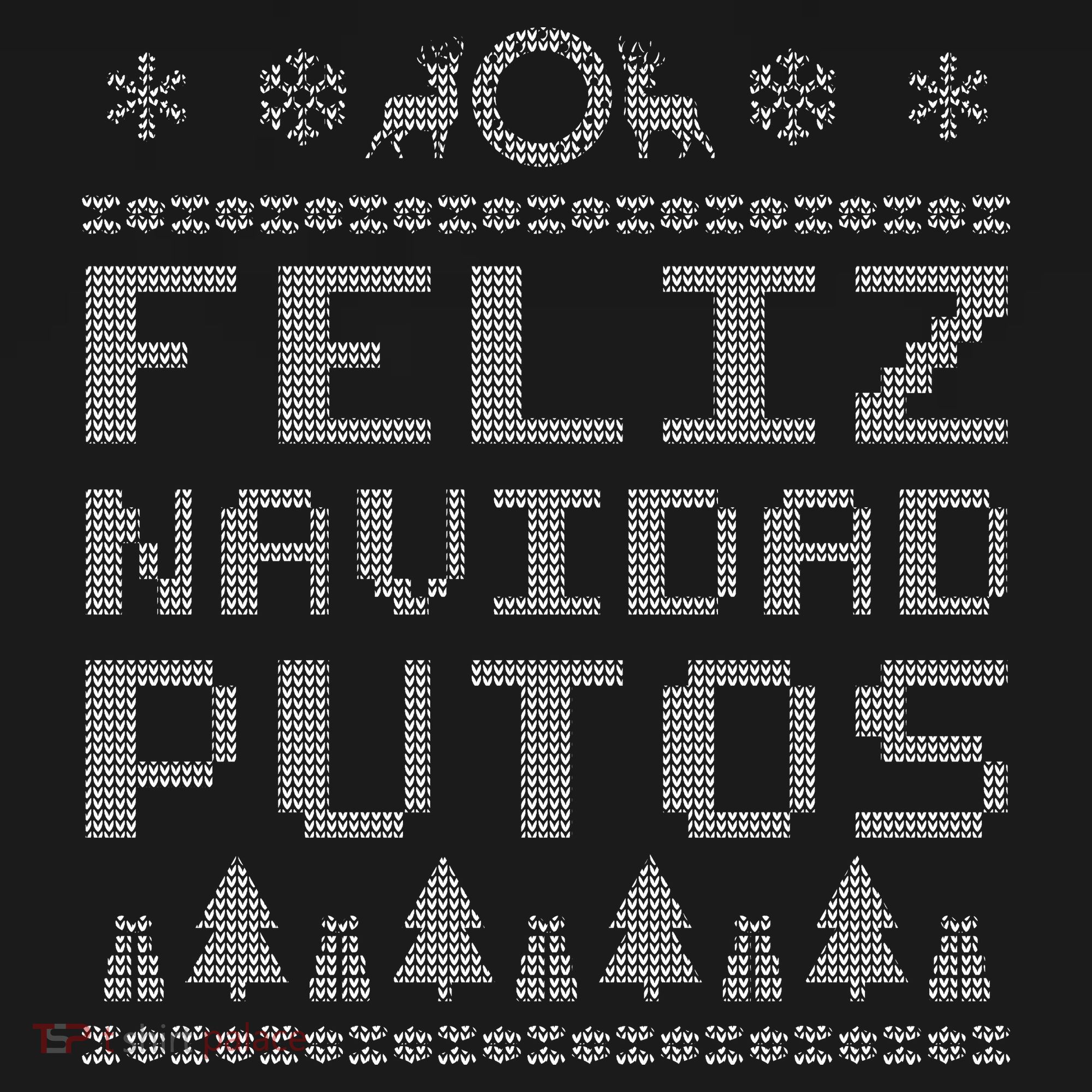 X-Mas Feliz Navidad Putos Ugly Christmas Apron