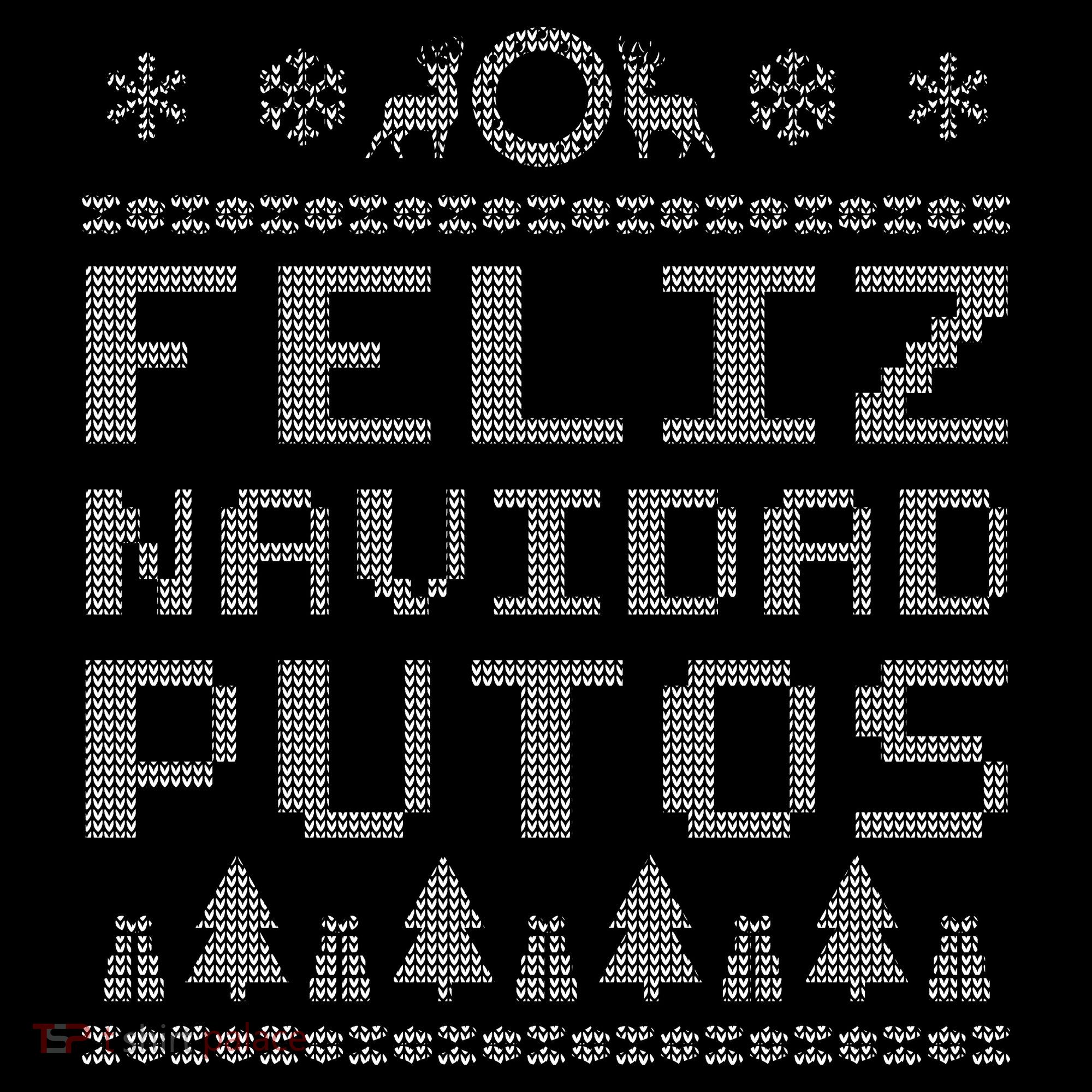 X-Mas Feliz Navidad Putos Ugly Christmas Tank Top
