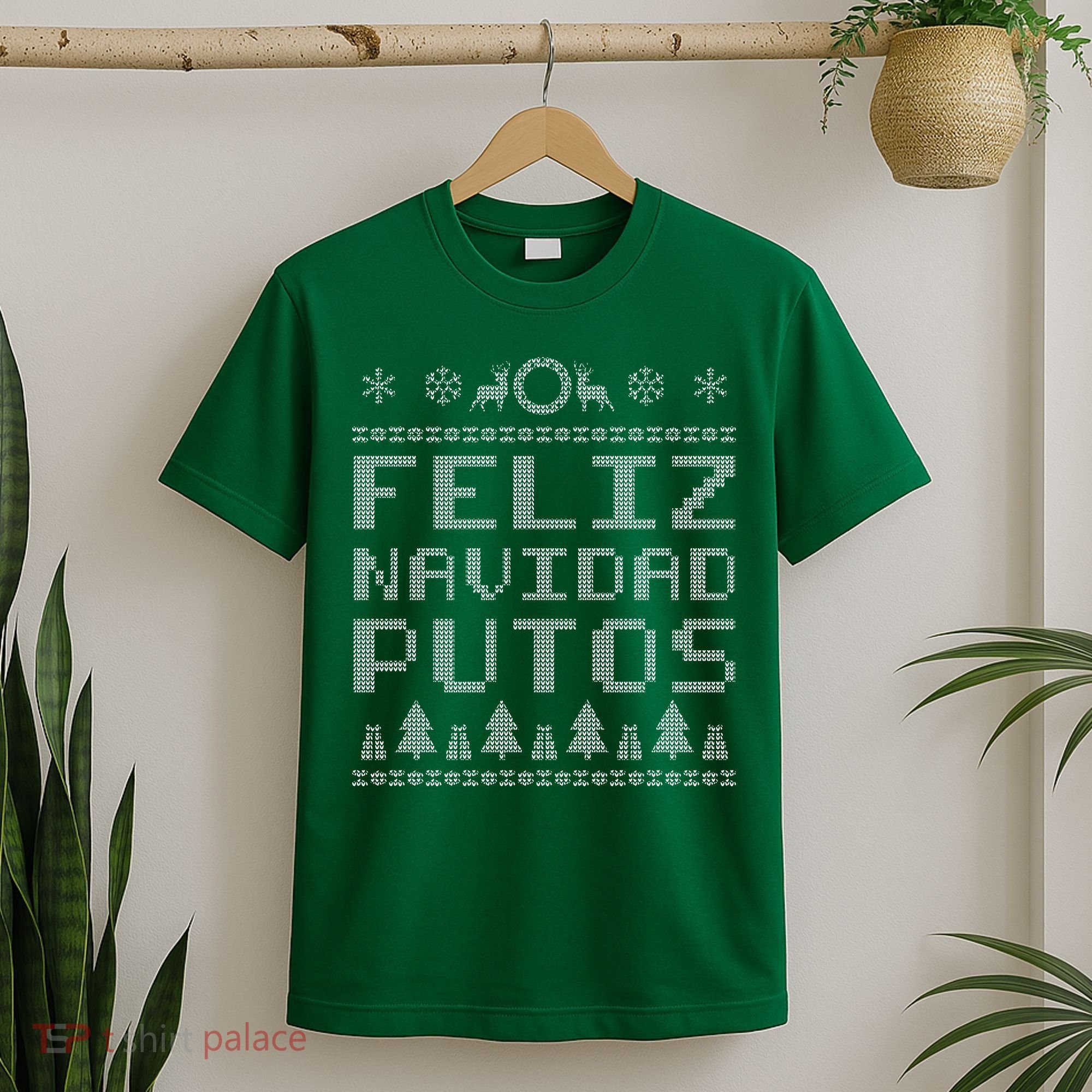 X-Mas Feliz Navidad Putos Ugly Christmas T-Shirt
