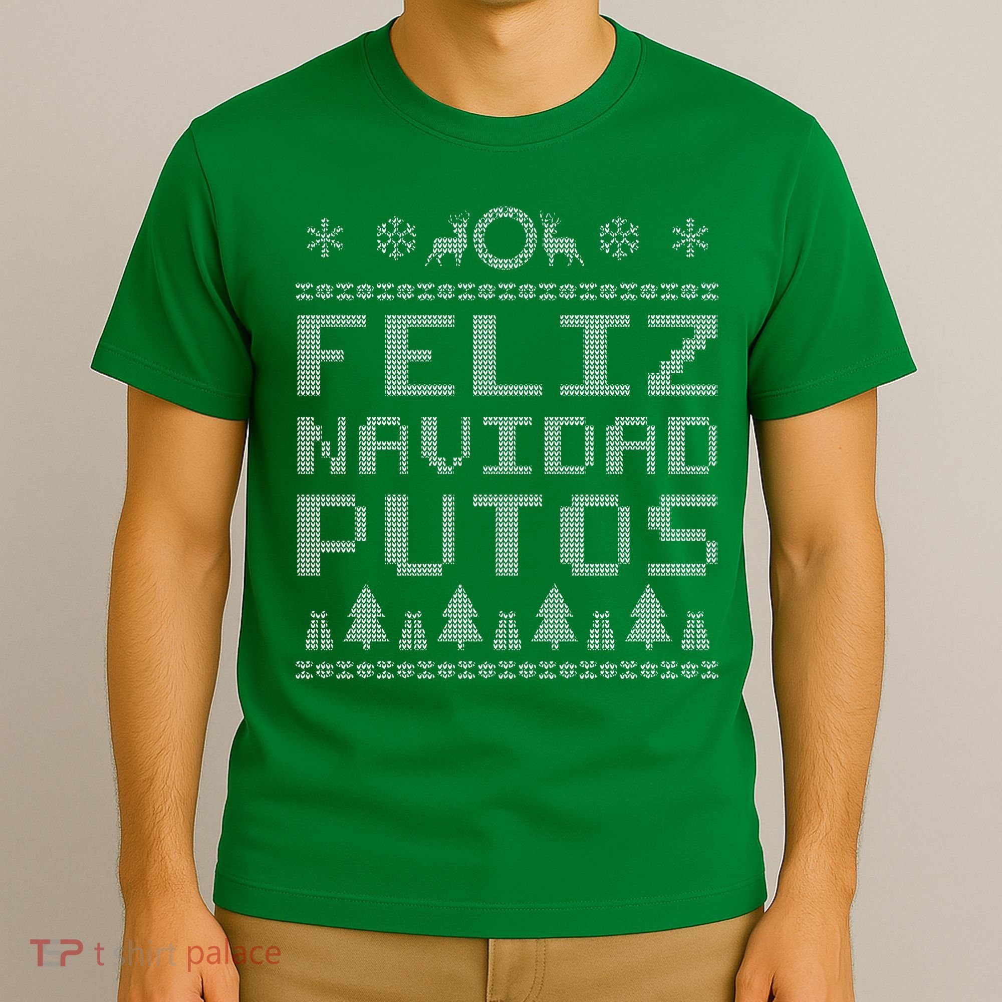 X-Mas Feliz Navidad Putos Ugly Christmas T-Shirt