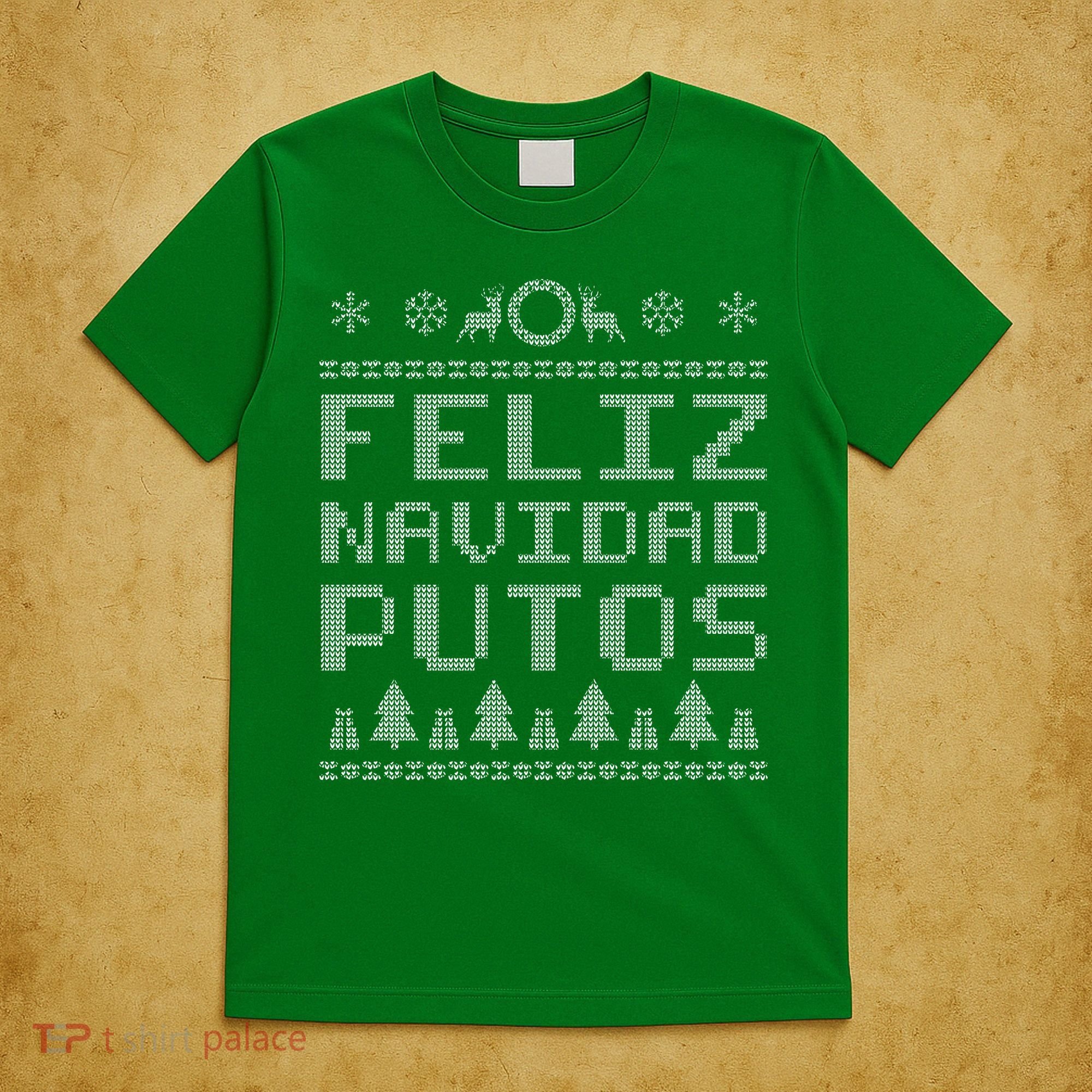 X-Mas Feliz Navidad Putos Ugly Christmas T-Shirt