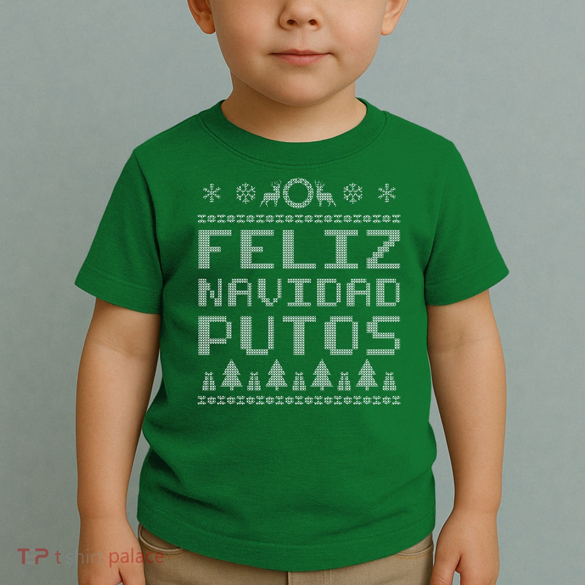 X-Mas Feliz Navidad Putos Ugly Christmas Toddler T-Shirt