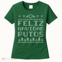 X-Mas Feliz Navidad Putos Ugly Christmas Women's T-Shirt thumb 0
