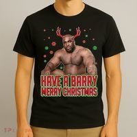 X-Mas Have A Barry Merry Christmas T-Shirt thumb 3