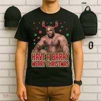X-Mas Have A Barry Merry Christmas T-Shirt thumb 6