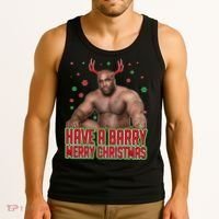 X-Mas Have A Barry Merry Christmas Tank Top thumb 3