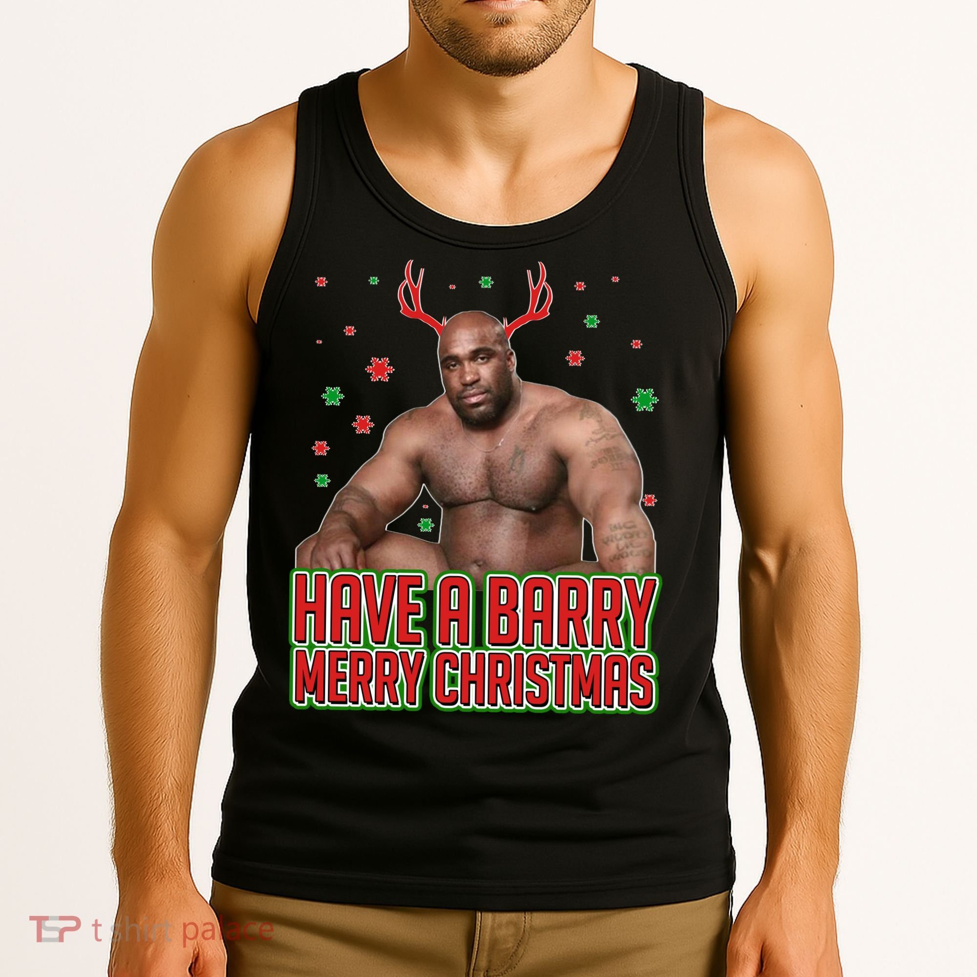 X-Mas Have A Barry Merry Christmas Tank Top