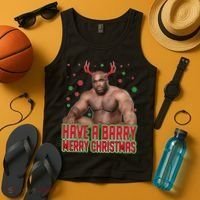 X-Mas Have A Barry Merry Christmas Tank Top thumb 4