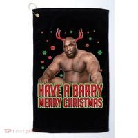 X-Mas Have A Barry Merry Christmas Golf Towel thumb 0