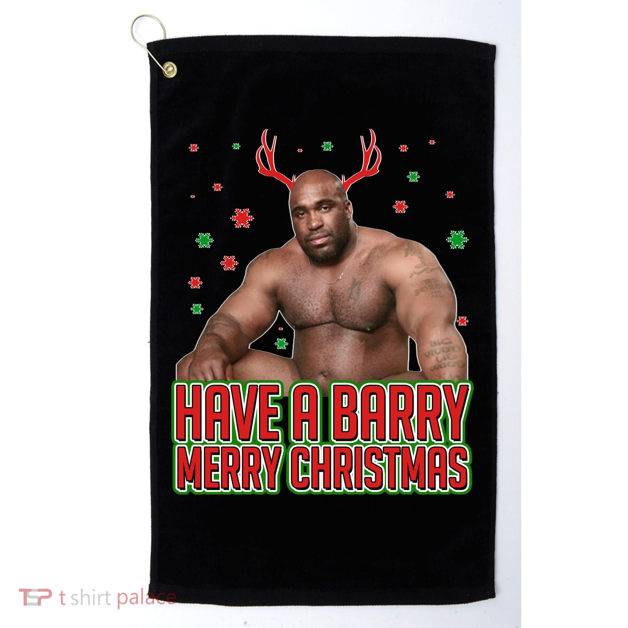 X-Mas Have A Barry Merry Christmas Golf Towel